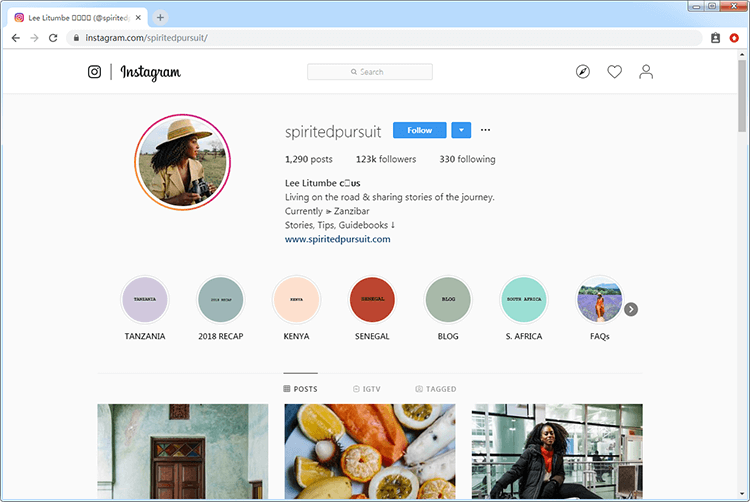 Browse Instagram on Chrome