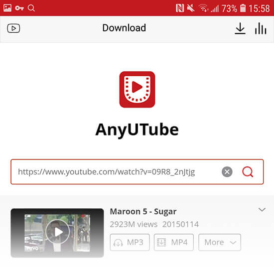 search with YouTube URL