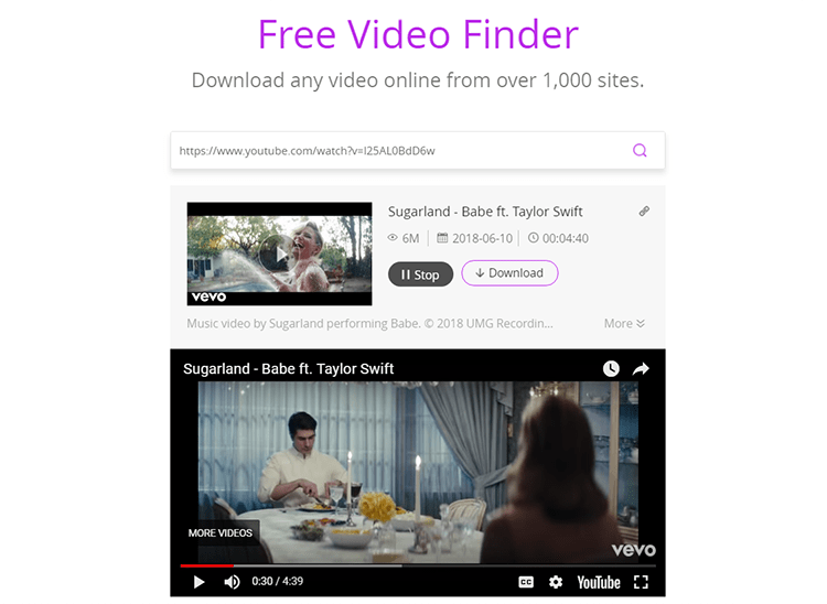 Free Video Finder