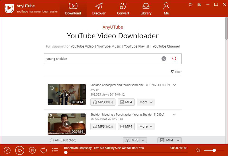 search YouTube program