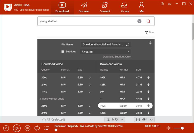 YouTube videos mp3 format