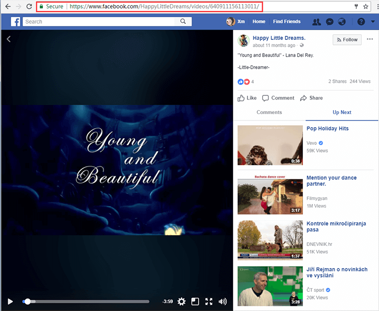 facebook video title copy by link free