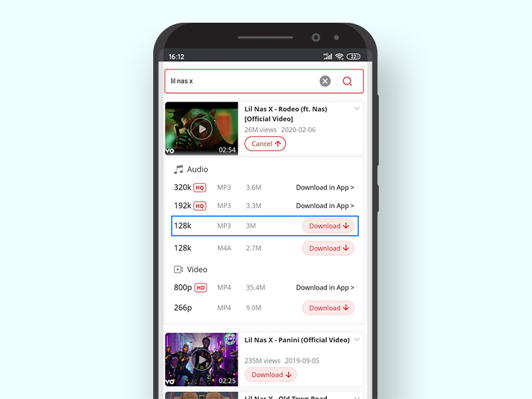 download music from YouTube on android