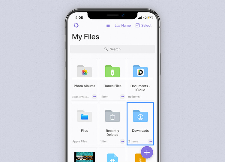 Get downloaded file in Downloads