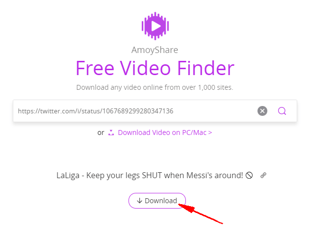 Download Twitter Videos