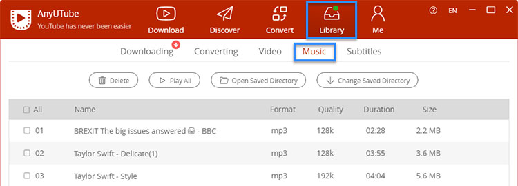 AnyUTube Library