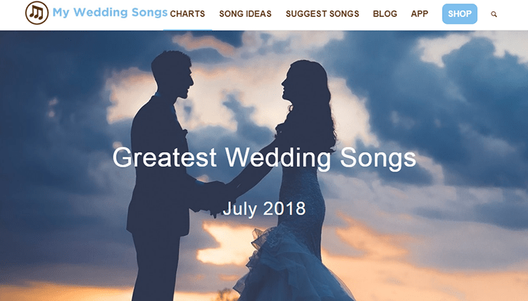 My wedding songs