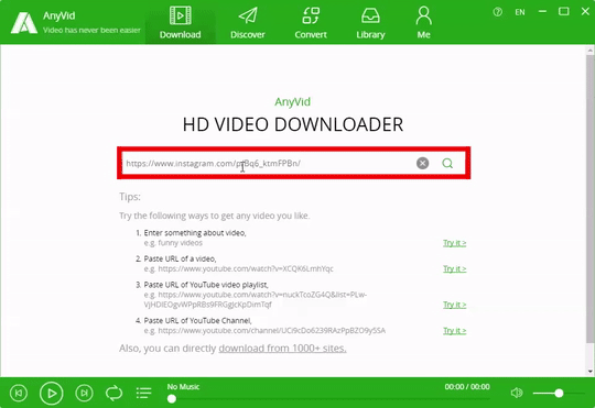 Instagram video downloader