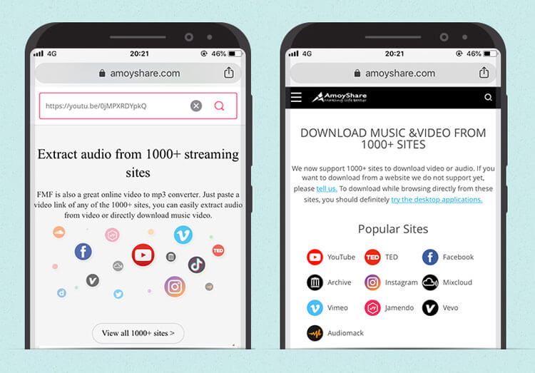 Over 1000 sites supported