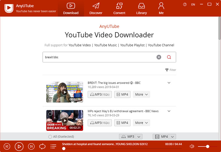 search YouTube news