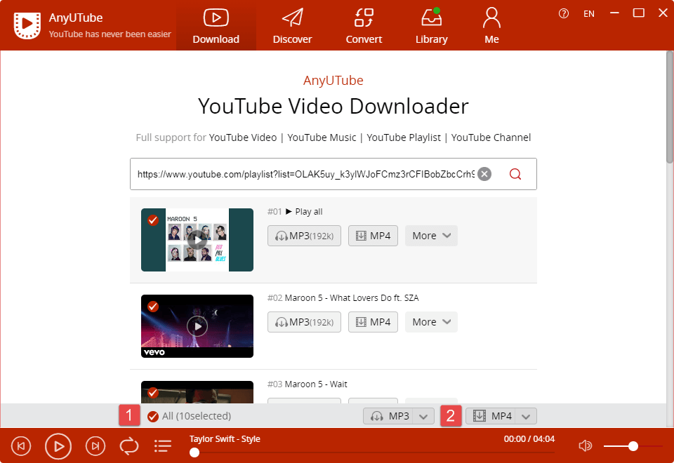 batch download YouTube playlist