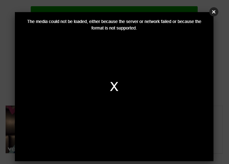 server or network failed