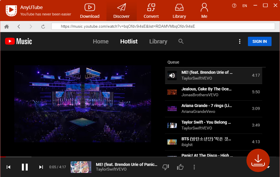 YouTube hotlist