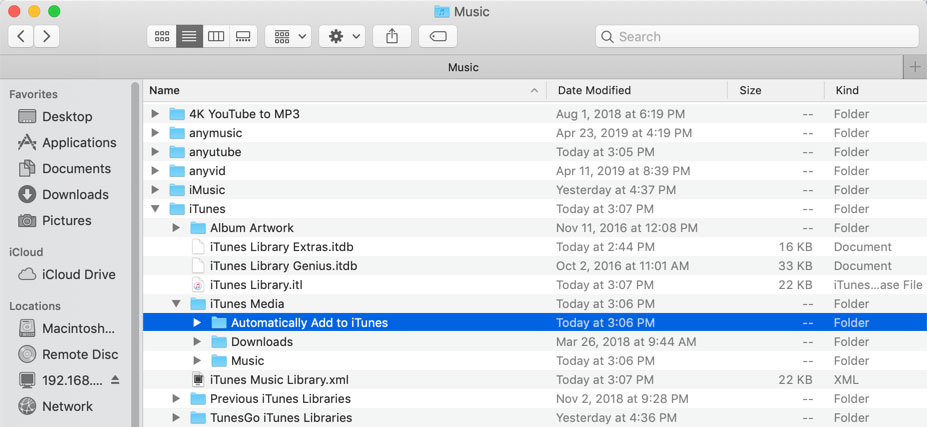 Automatically Add to iTunes