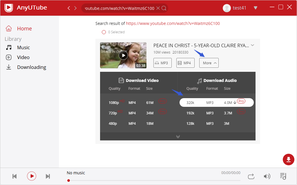 convert YouTube to MP3 320kbps