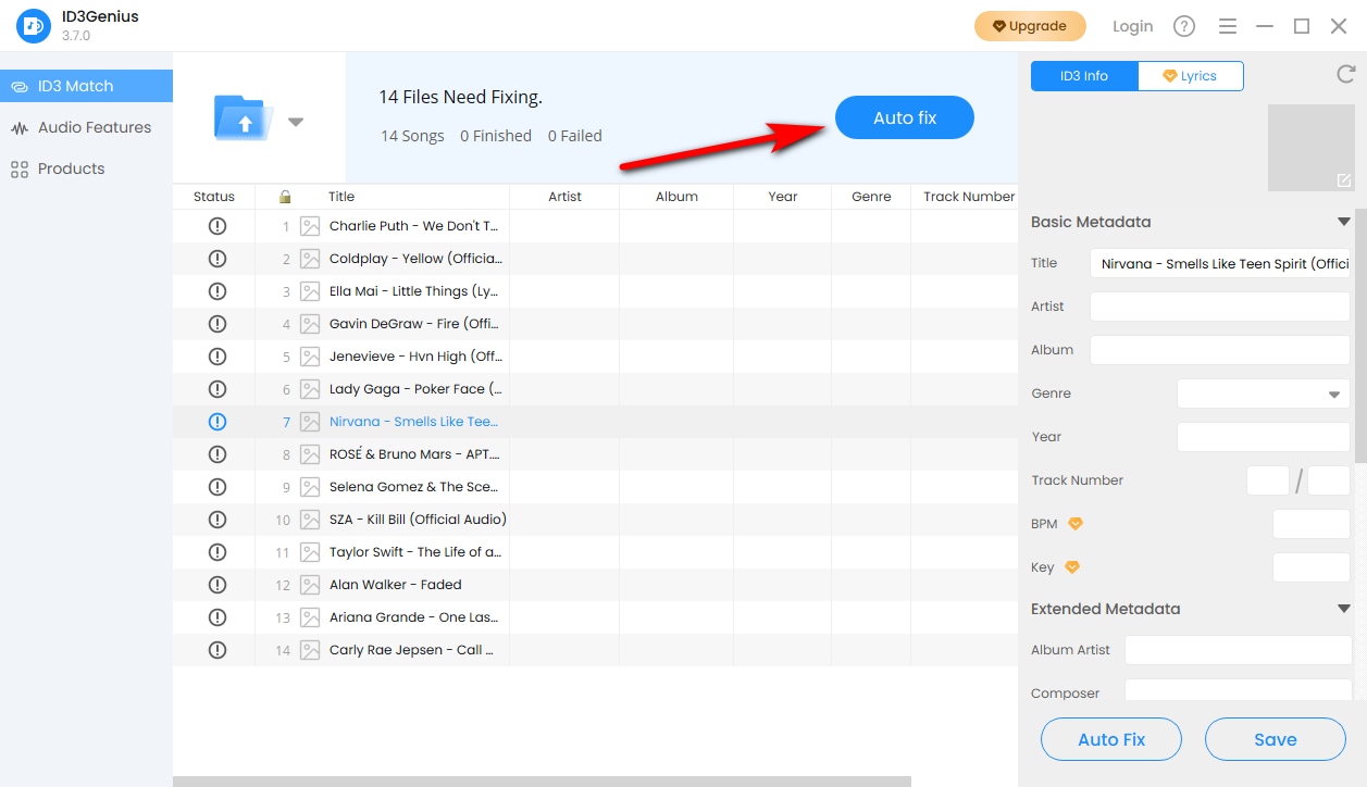 انقر فوق الإصلاح التلقائي
