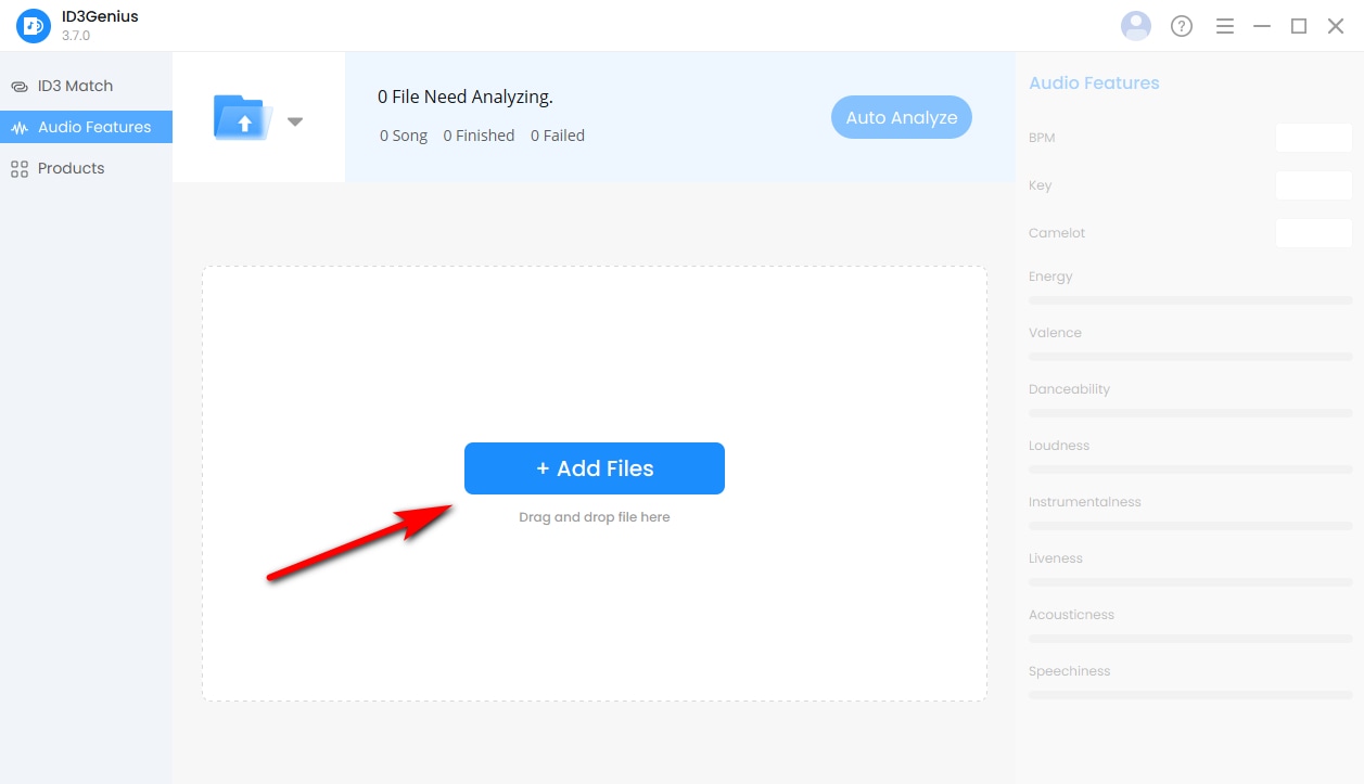 انقر فوق إضافة ملفات