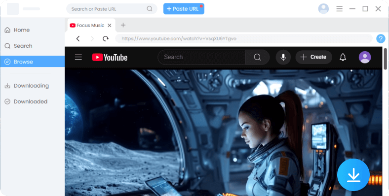 Browse and download in one click