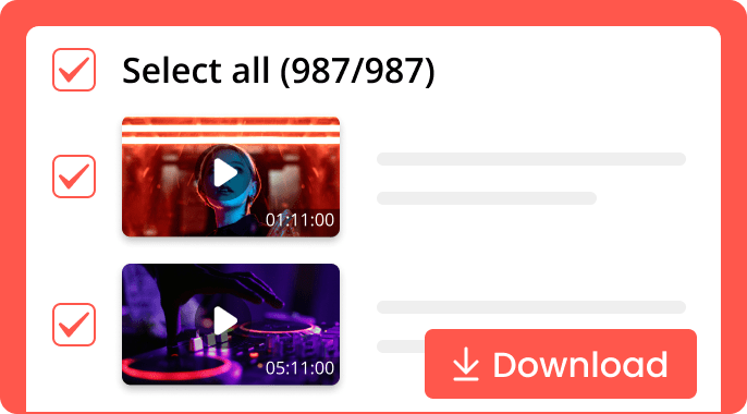 Download Music and Playlist in Batch