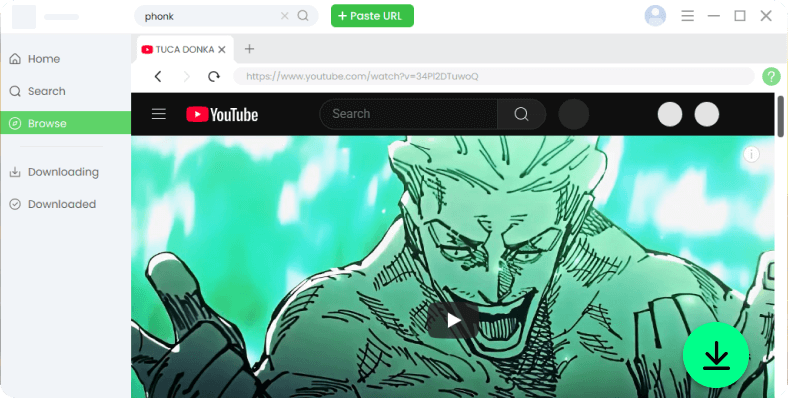 Browse and download in one click
