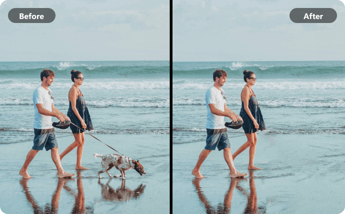 Erase unwanted objects on the background