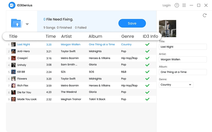 All-In-One ID3 Tag Editor