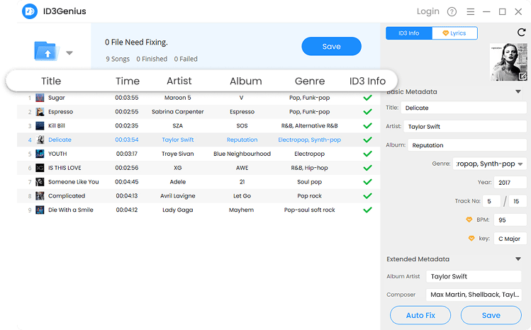 Amoyshare Id3Genius Gratis: Organiza Tu Música Con Ia Interfaz De Amoyshare Id3Genius