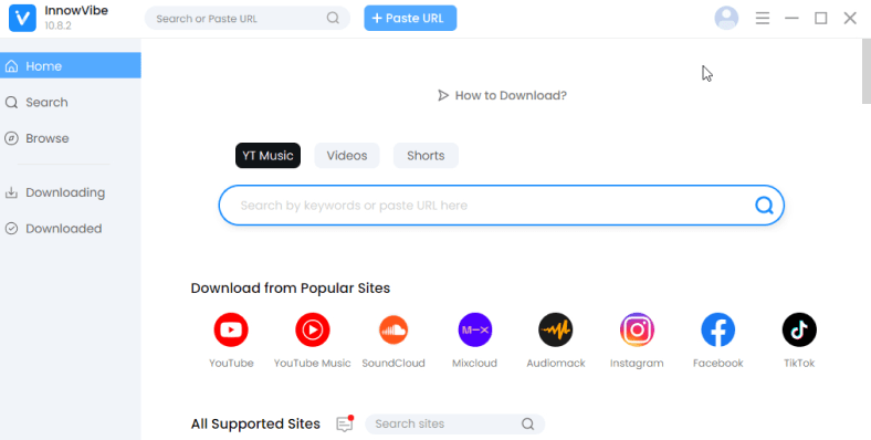 Search by keyword or url