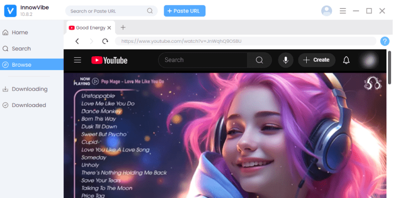 Browse and download in one click