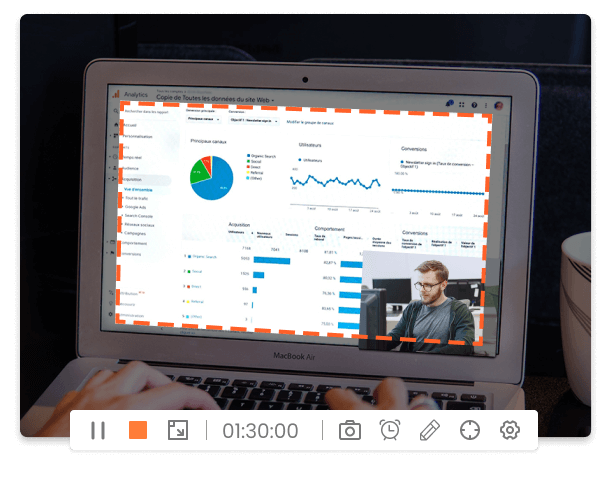 Make personalized videos with webcam overlay
