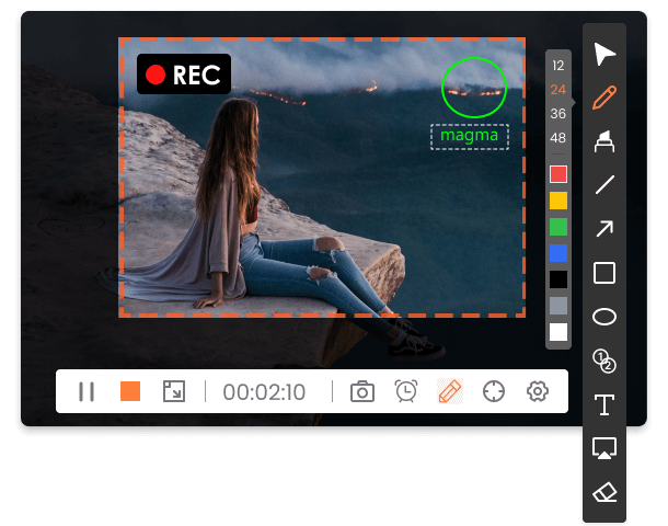 Edit screencast in real-time