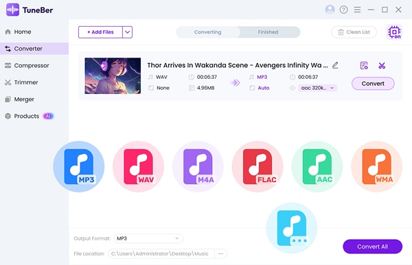 Work with 50+ audio formats