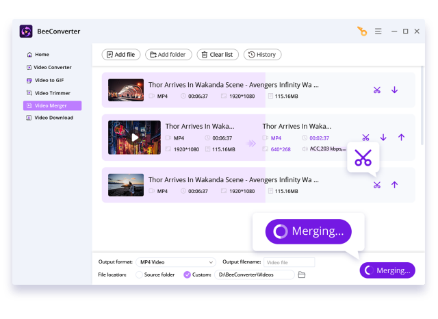 Trim & Merge Video Quickly