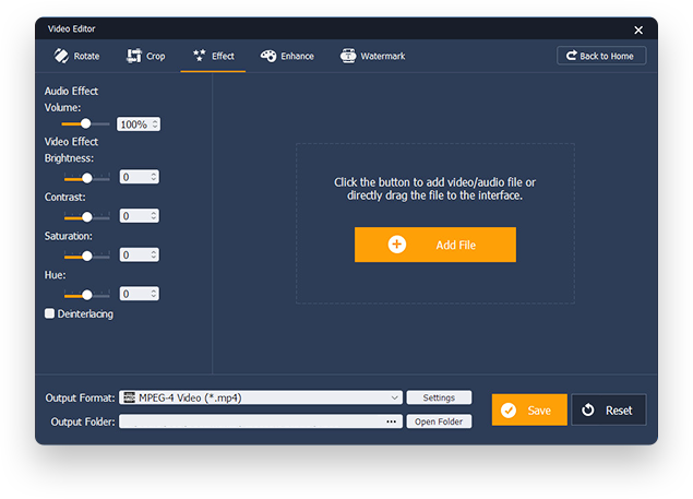 Upload the file you plan to edit.