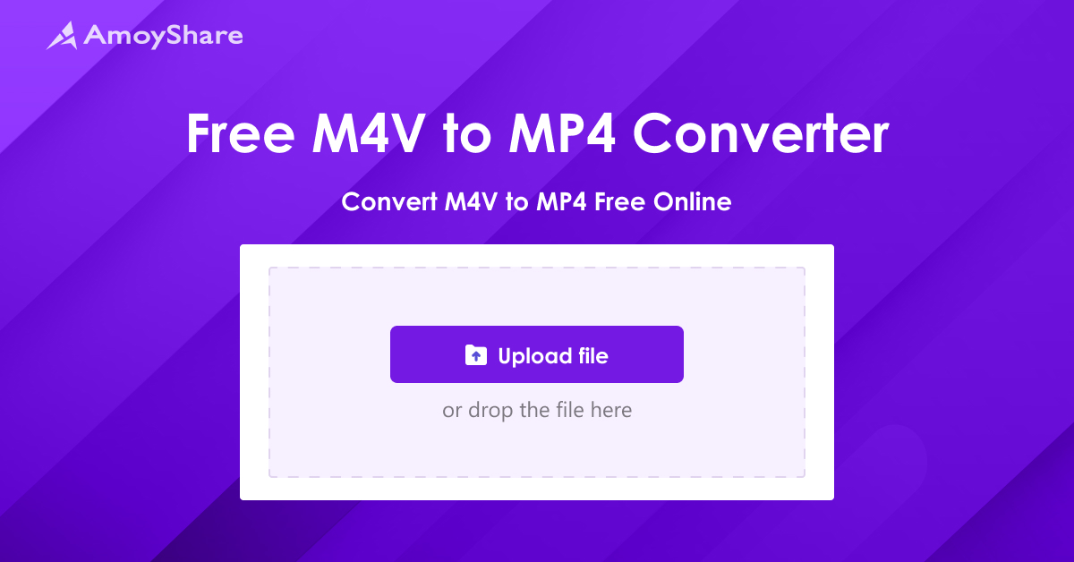 Free M4V to MP4 Converter - Convert M4V to MP4 Online Free