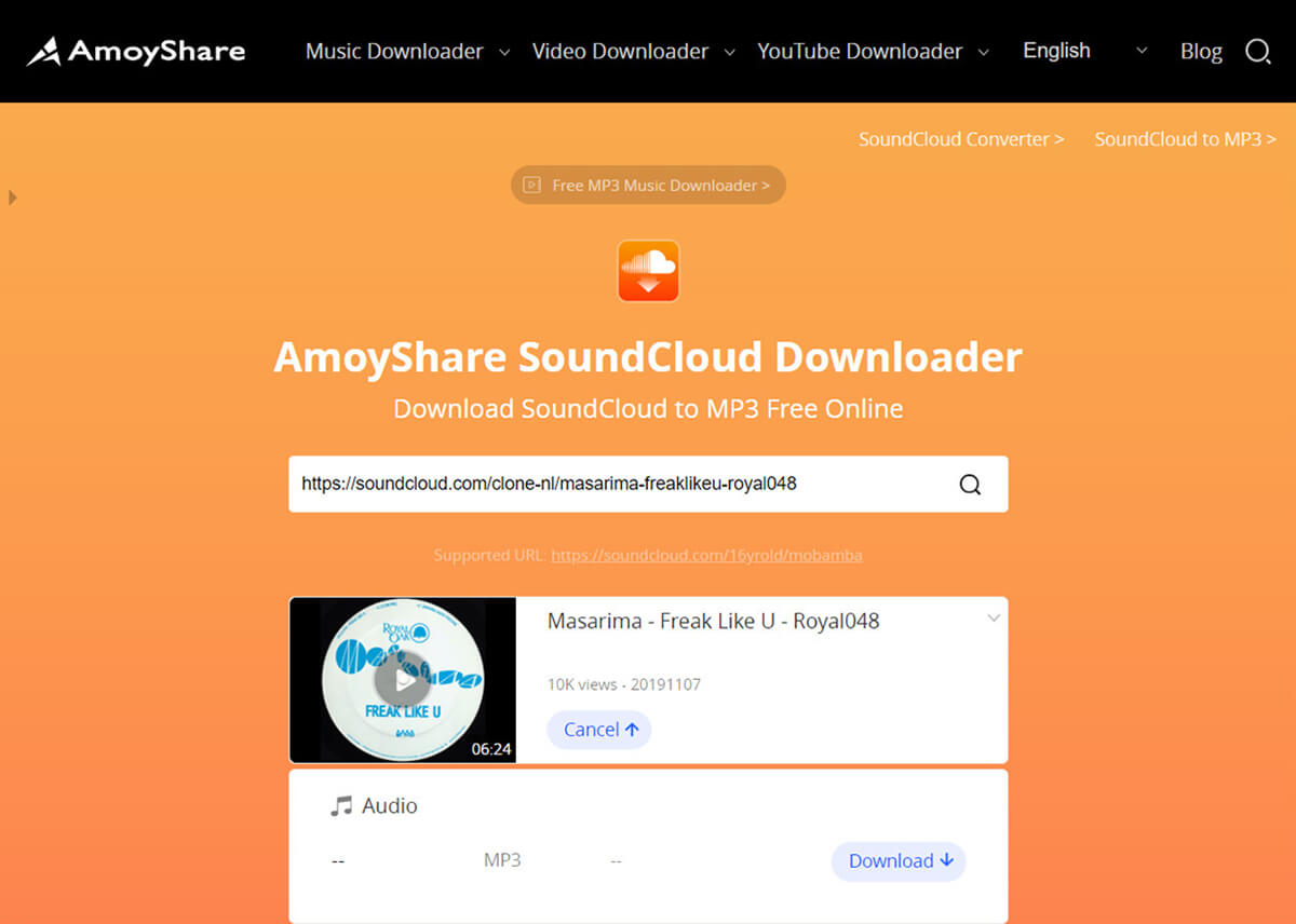 Download SoundCloud music