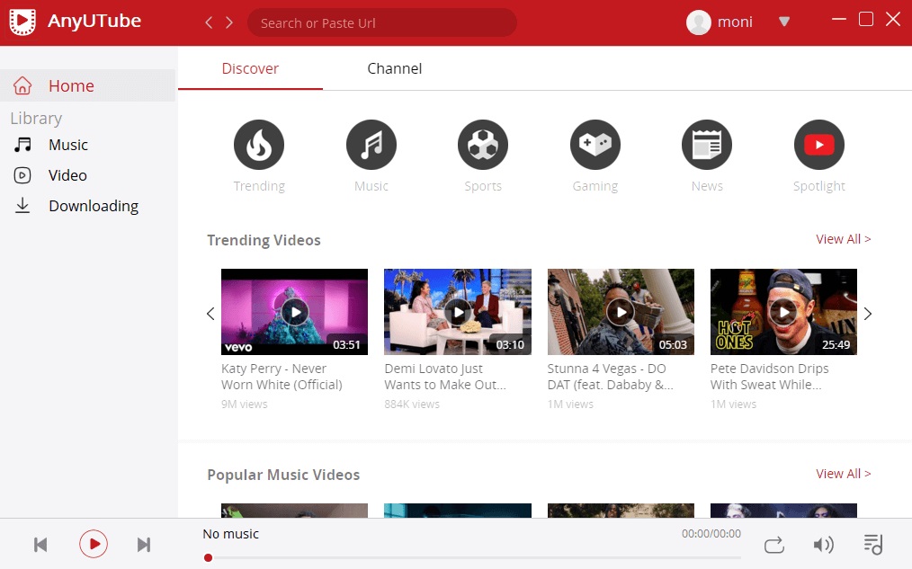 AnyUTube YouTube загрузчик