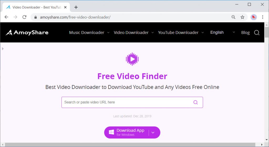 AmoyShare Бесплатный видео Finder