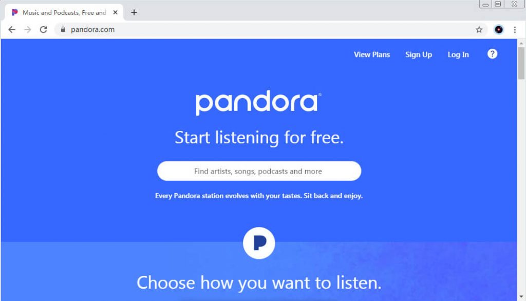 Alternatives à SoundCloud - Pandora