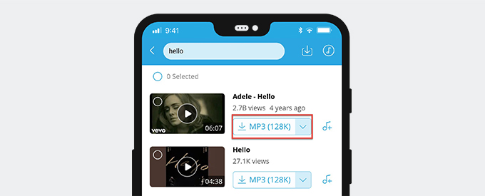 ดาวน์โหลด Audiomack เป็น MP3