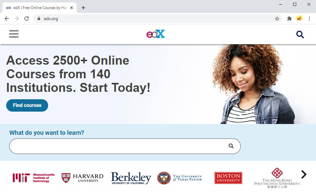 Websites wie Coursera - edX