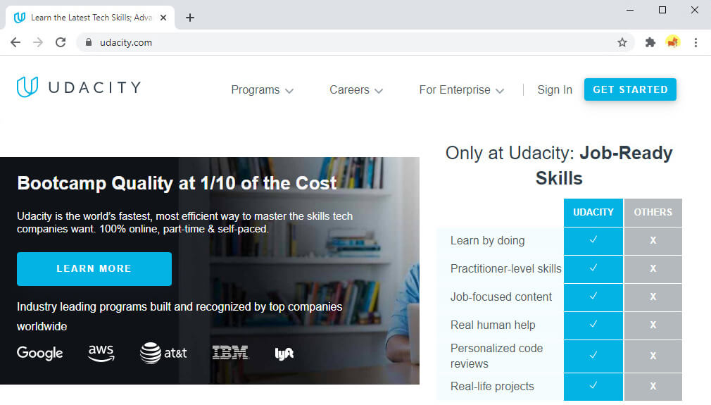 Des sites comme Coursera - Udacity