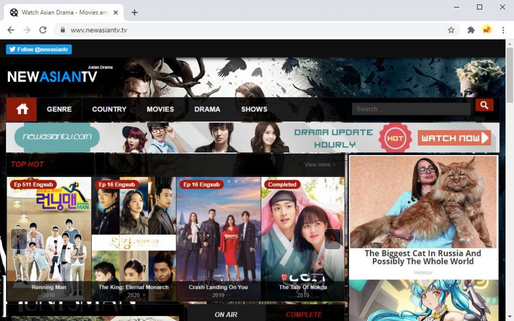 Sitio web del drama coreano - Newasiantv