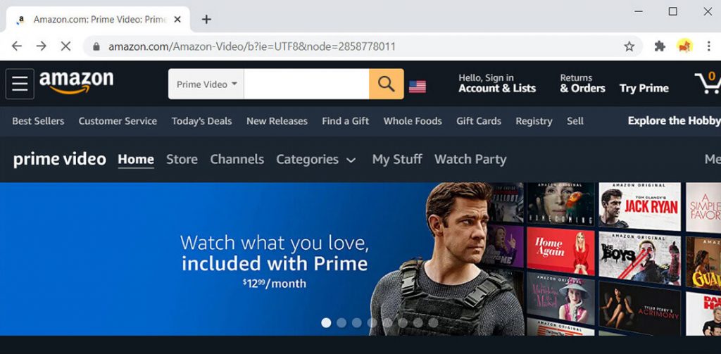 Amazon Prime Video - alternative to Hulu