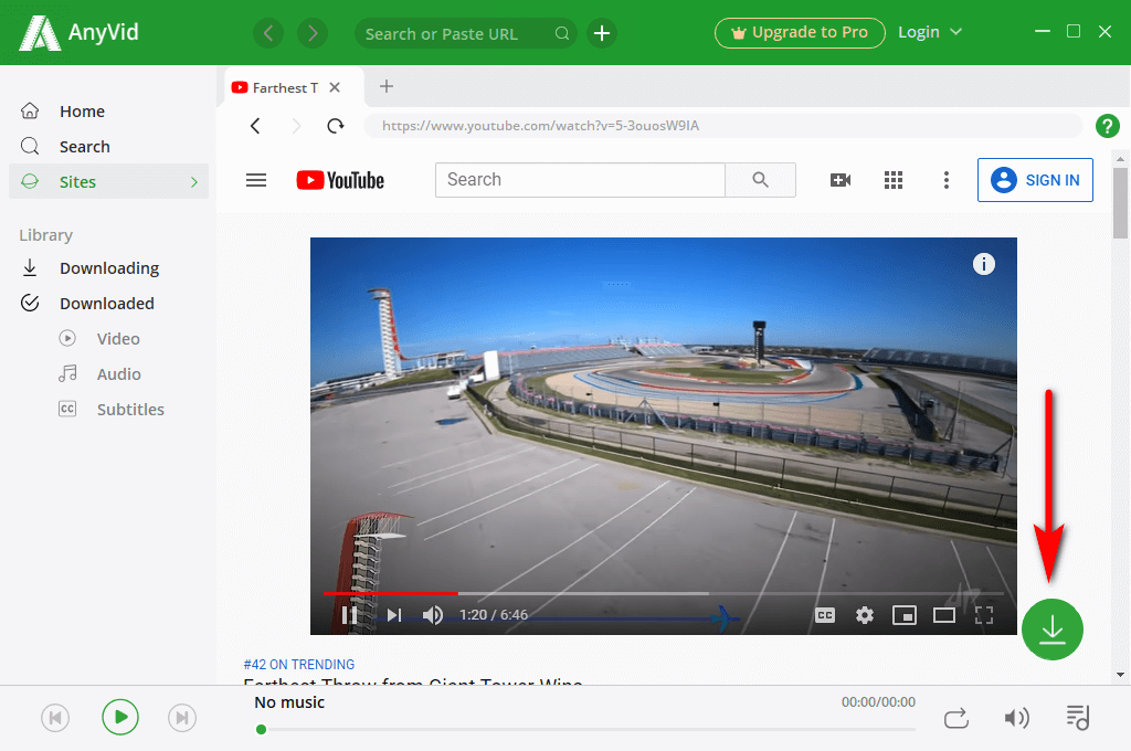 View videos with the built-in browser