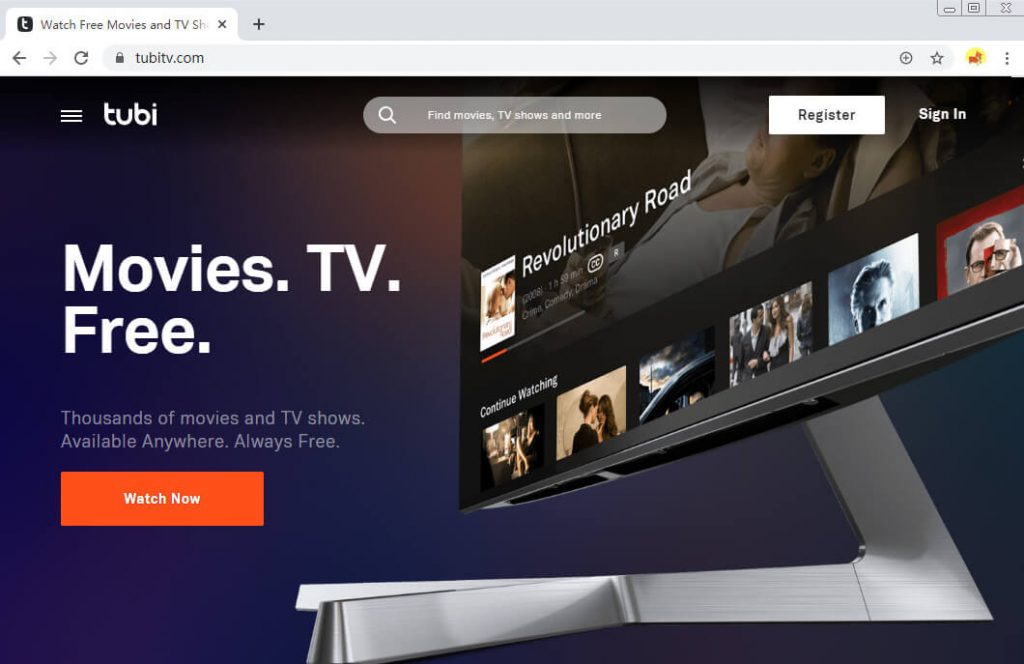 Sites como FMovies - Tubi