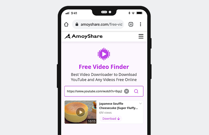 ابحث عن مقاطع الفيديو في Free Video Finder