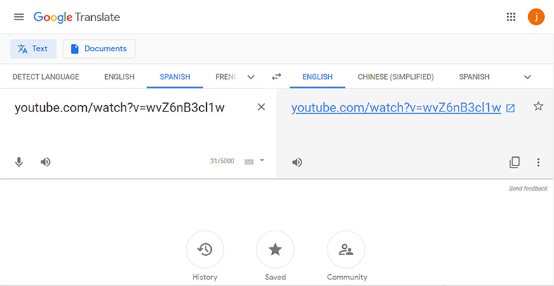 Usa Google Translate come proxy