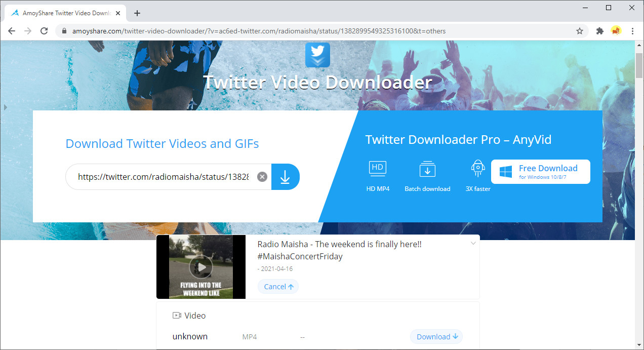 Holen Sie sich Twitter GIF-Download