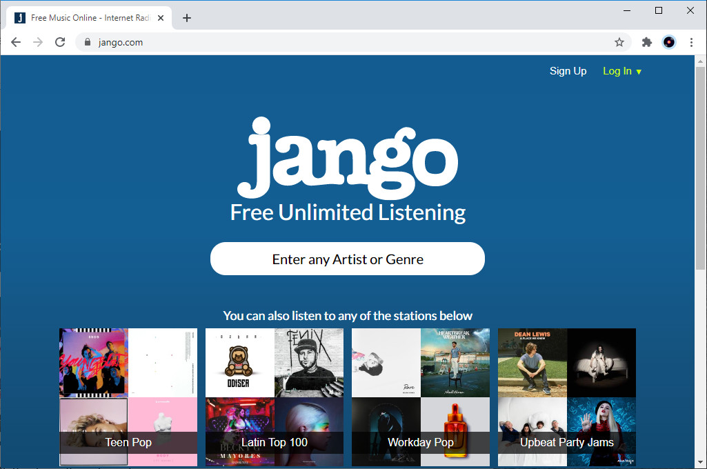 Alternativa a Pandora - Jango